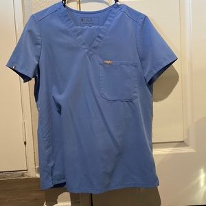 Figs Scrubs Set - Ceil Blue